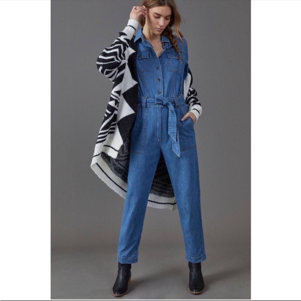 Pilcro Anthropologie Kora Denim Jumpsuit